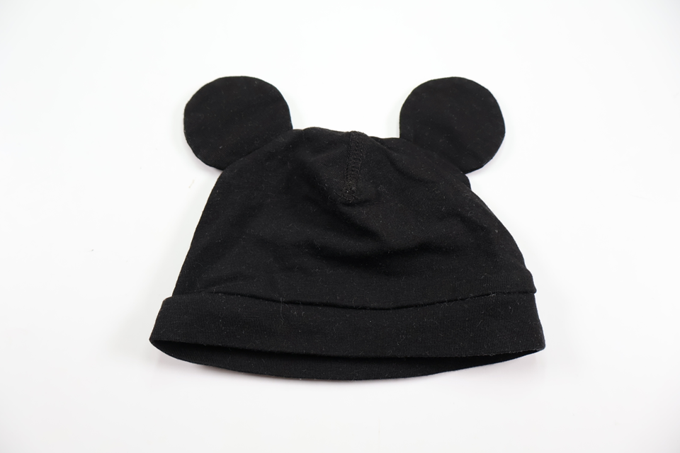 Hue med Mickey Mouse-ører fra H&M - Størrelse 62 - Sort