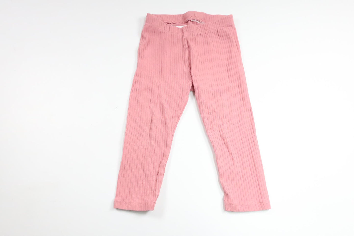Ribbede bukser fra H&M - Størrelse 74/80 - Pink