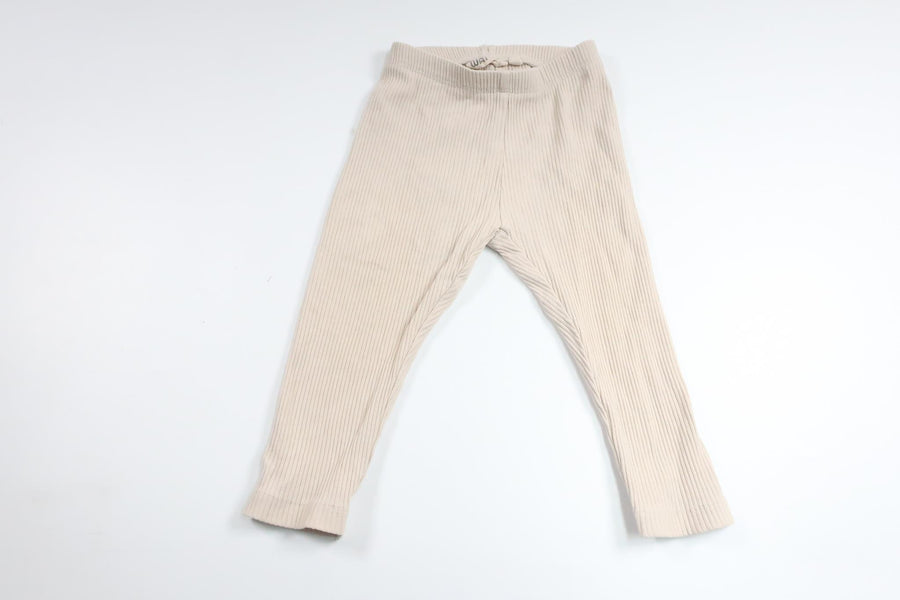 Ribbede bukser fra Wai Wai - Størrelse 74/80 - Beige