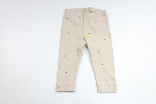 Ribbede bukser fra H&M - Størrelse 74 - Beige