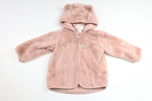 Fleece-hættetrøje fra H&M - Størrelse 74 - Lyserød