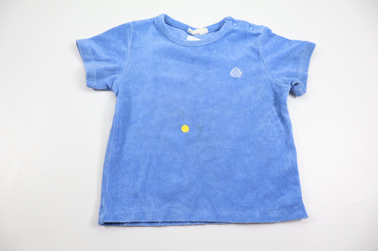T-shirt i mjuk frotté från Kappahl - Storlek 86 - Blå
