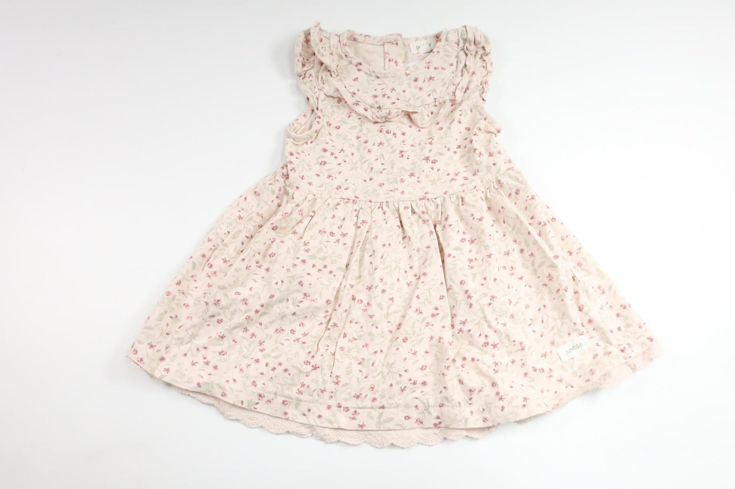 Blomsterkjole fra Newbie - Størrelse 86 - Lyserød