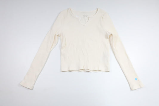Ribstrikket sweater fra Primark - Størrelse 128/134 - Off-white