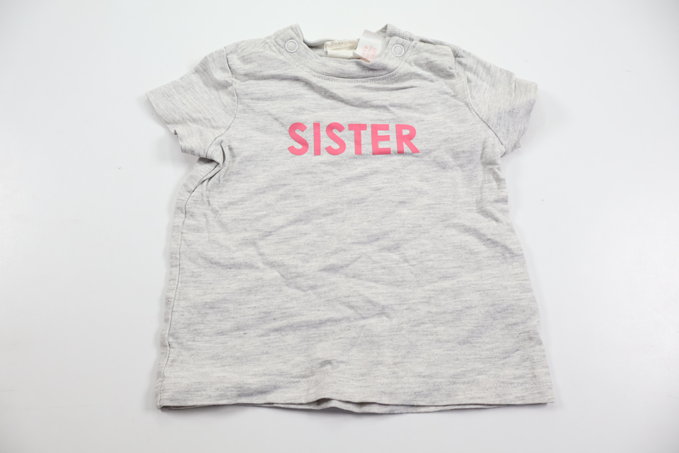 T-shirt fra H&M - Størrelse 50/56 - Grå