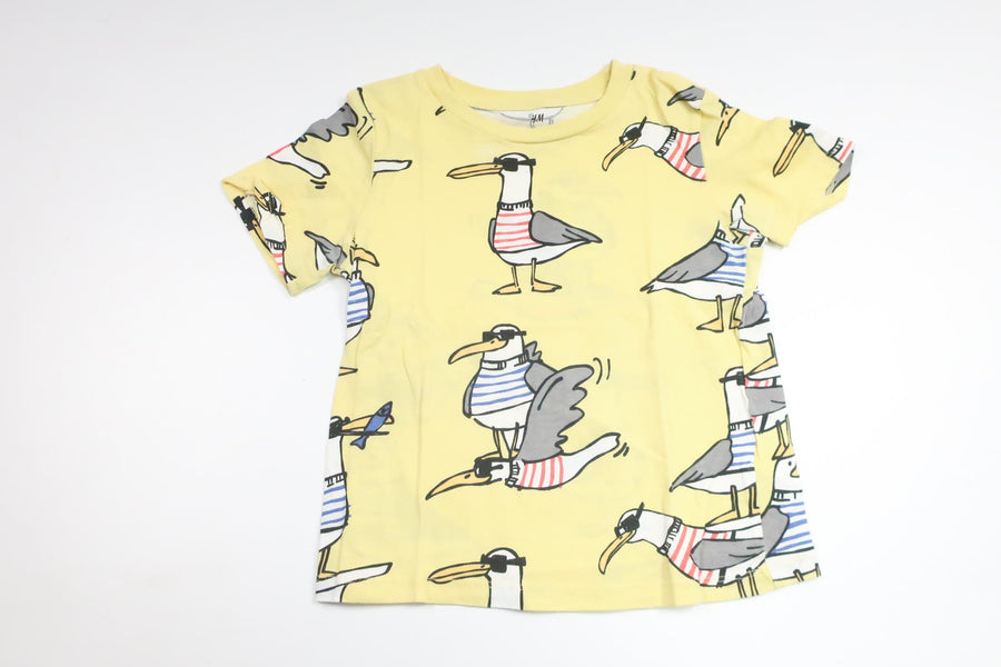 T-shirt fra H&M - Størrelse 98/104 - Gul