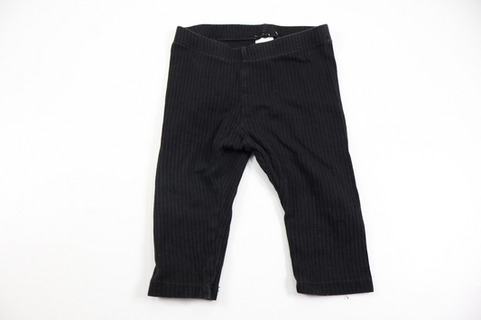 Ribbade byxor från H&M - Storlek 74 - Svart