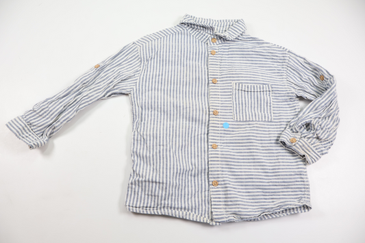 Randig skjorta från H&M - Storlek 104 - Blå