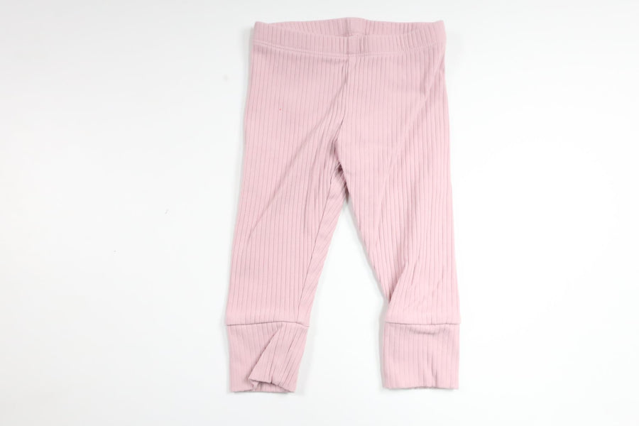 Ribbede bukser fra ICA I Love Eco - Størrelse 68 - Pink
