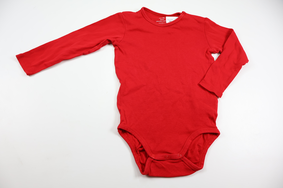 Body fra H&M - Størrelse 98 - Rød