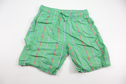 Randiga shorts från H&M - Storlek 116 - Grön