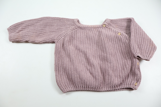 Stickad tröja från H&M - Storlek 74 - Lila