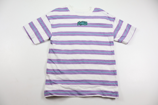 Randig t-shirt från Next - Storlek 122 - Lila