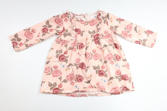 Blomsterkjole fra H&M - Størrelse 80 - Lyserød