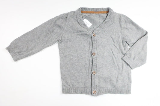 Strikket cardigan fra H&M - Størrelse 86 - Grå