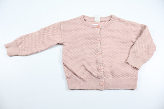 Stickad kofta från H&M - Storlek 80 - Rosa