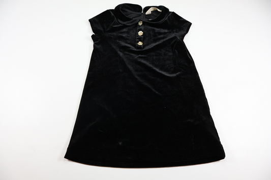 Kjole i velour fra H&M - Størrelse 110 - Sort
