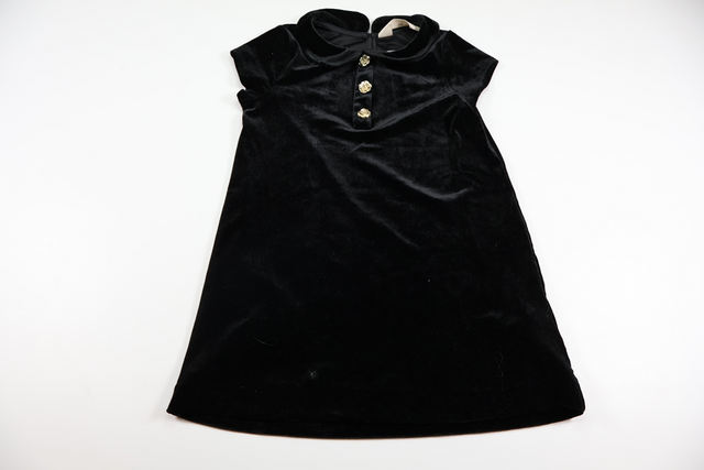 Kjole i velour fra H&M - Størrelse 110 - Sort
