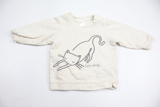 Sweatshirt från H&M - Storlek 74 - Benvit