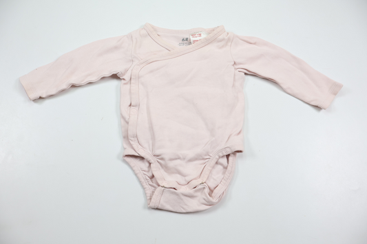 Wrap-body fra H&M - Størrelse 62 - Lyserød