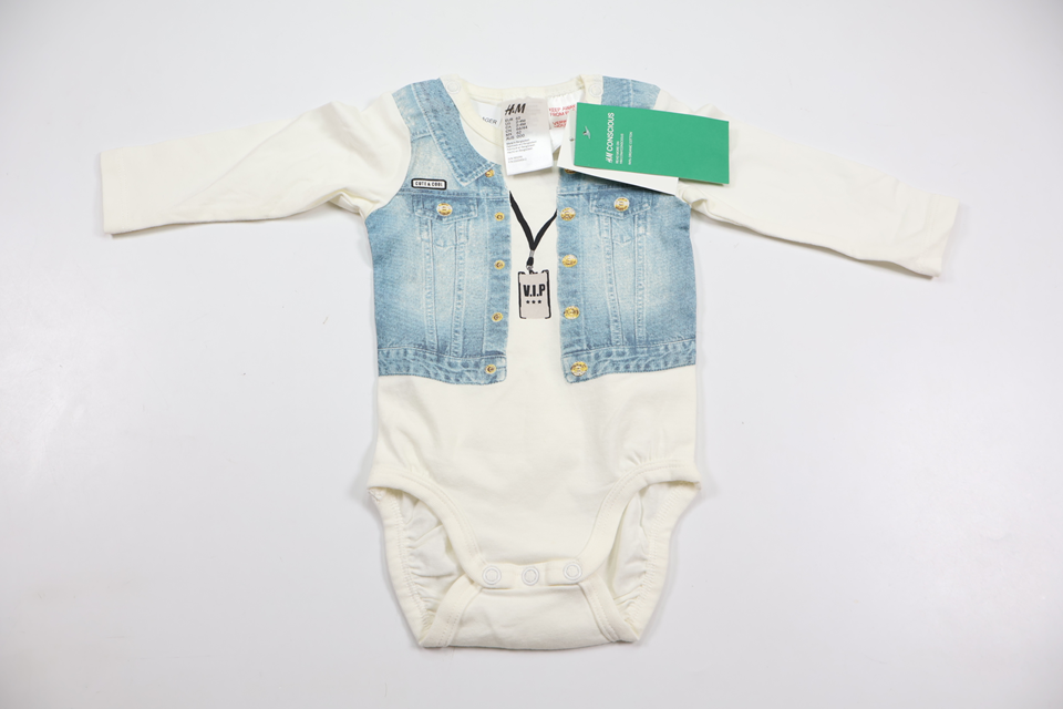 Bodysuit fra H&M - Størrelse 62 - Hvid