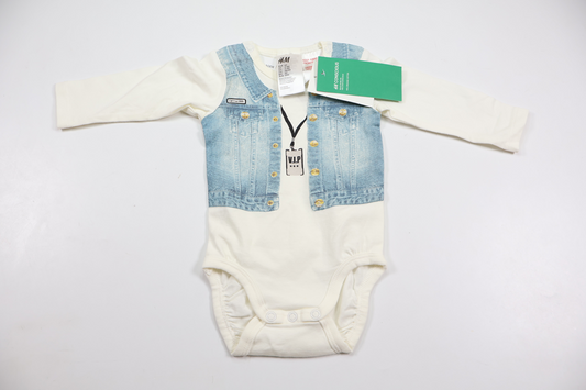 Bodysuit fra H&M - Størrelse 62 - Hvid