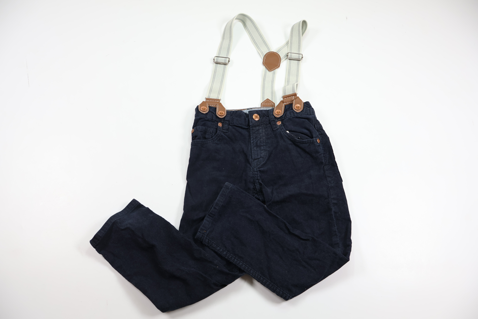 Hagesmæk-bukser fra H&M - Størrelse 104 - Marineblå