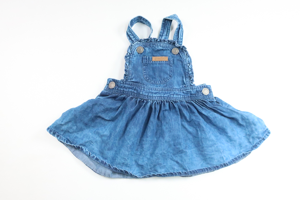 Kjole med hofteholder fra Cubus - Størrelse 62 - Denim