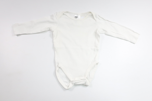 Bodysuit fra H&M - Størrelse 62 - Hvid