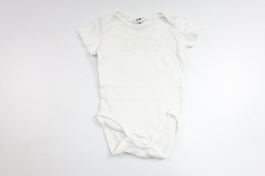 Bodysuit fra H&M - Størrelse 68 - Hvid