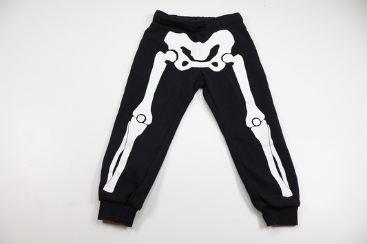 Byxor "Skelett" från H&M - Storlek 98/104 - Svart