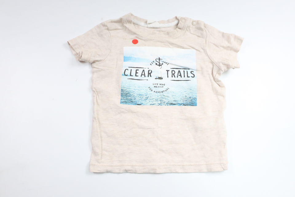 T-shirt fra H&M - Størrelse 68 - Beige