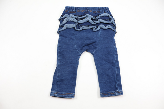 Byxor med volang från Lindex - Storlek 68 - Denim