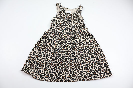 Leopardprintet kjole fra H&M - Størrelse 110/116 - Beige