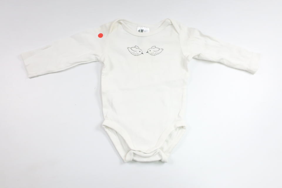 Bodysuit fra H&M - Størrelse 62 - Hvid