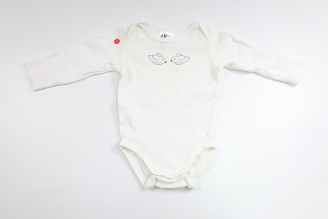 Bodysuit fra H&M - Størrelse 62 - Hvid