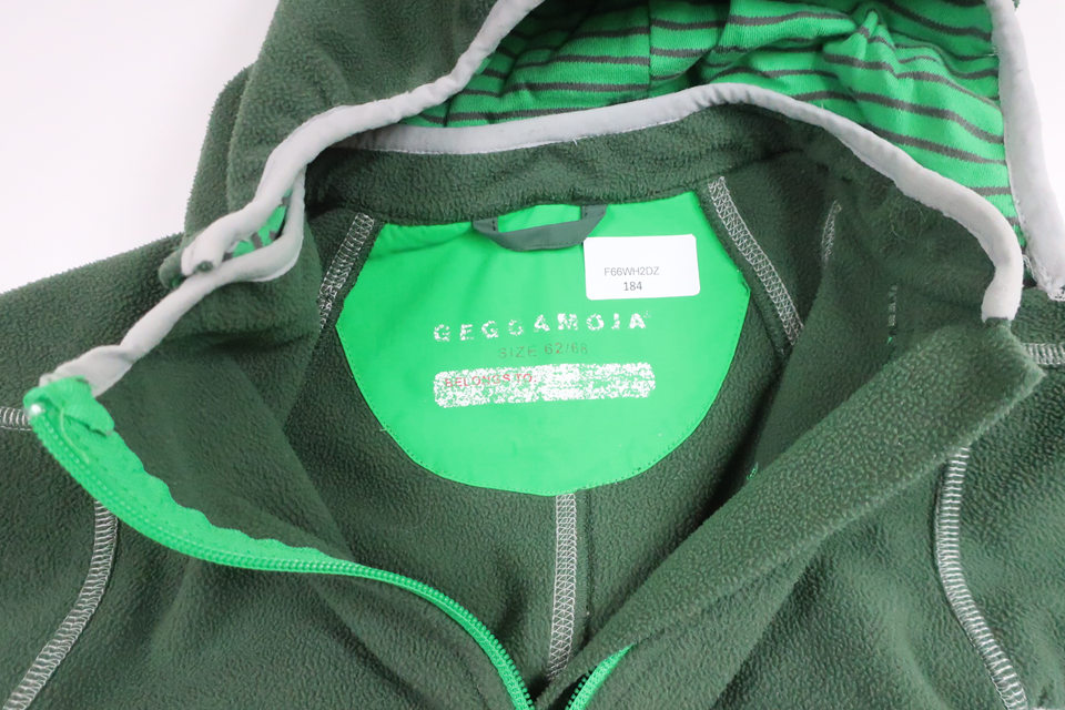 Fleeceoveralls fra Geggamoja - Størrelse 62/68 - Grøn