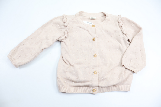 Strikket cardigan fra H&M - Størrelse 74 - Rosa
