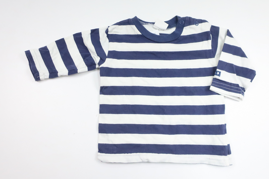 Stribet sweater fra Lindex - Størrelse 68 - Blå