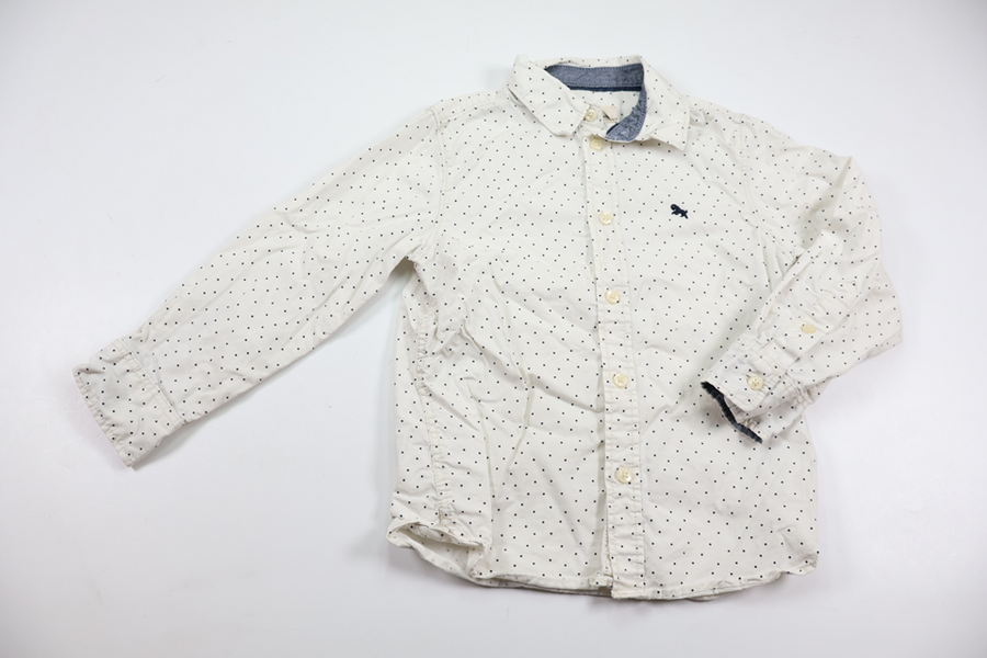 Skjorte fra H&M - Størrelse 110 - Hvid