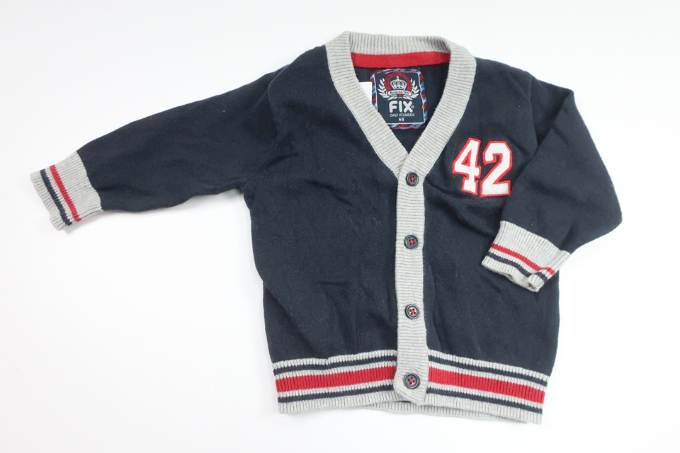 Strikket cardigan fra FIX by Lindex - Størrelse 68 - Marineblå