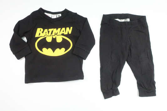 Pyjamas med Batman fra H&M - Størrelse 68 - Sort