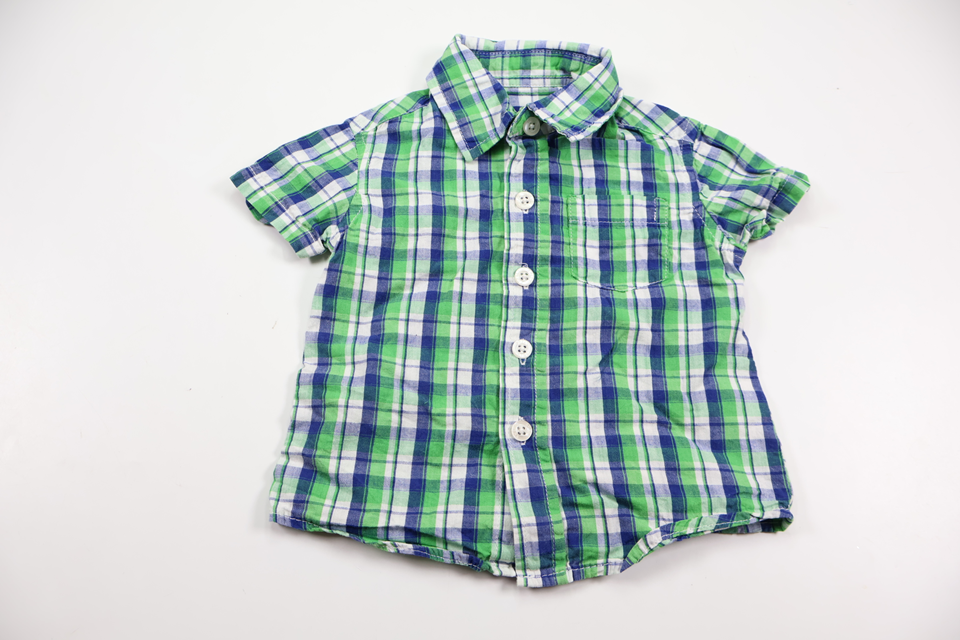 Rutig skjorta från Baby Skill - Storlek 74 - Grön