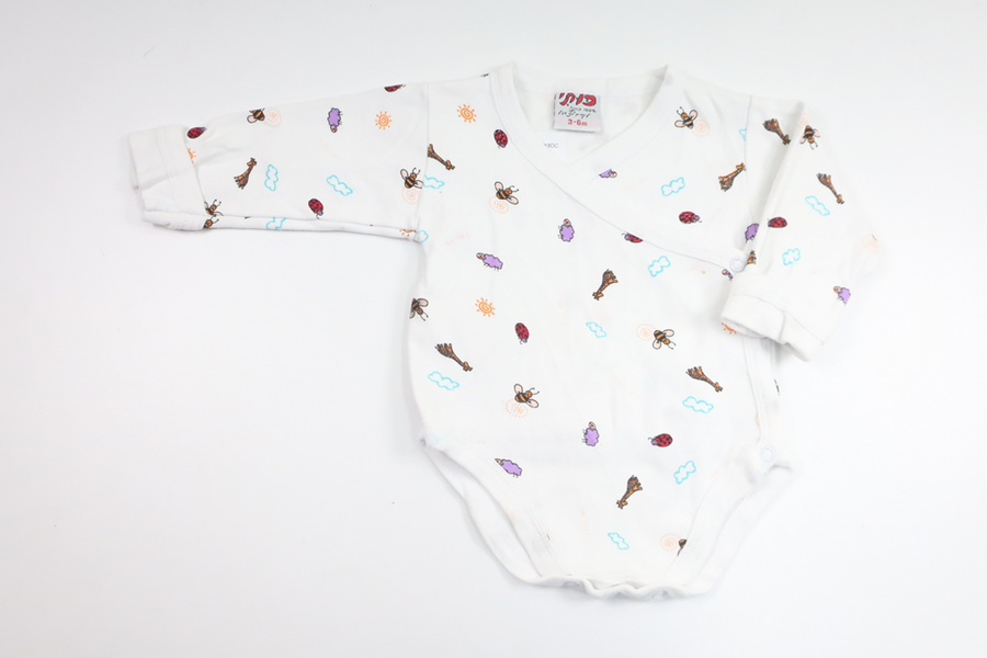 Wrap-body fra Unknown - Størrelse 62/68 - Hvid