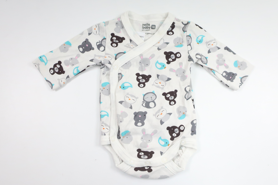 Wrap-body fra Lindex - Størrelse 50 - Hvid