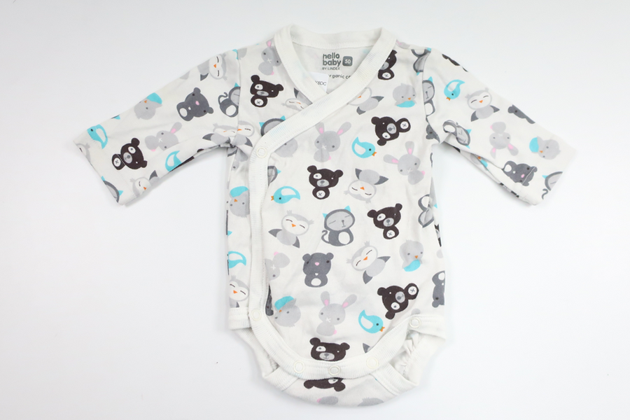 Wrap-body fra Lindex - Størrelse 50 - Hvid