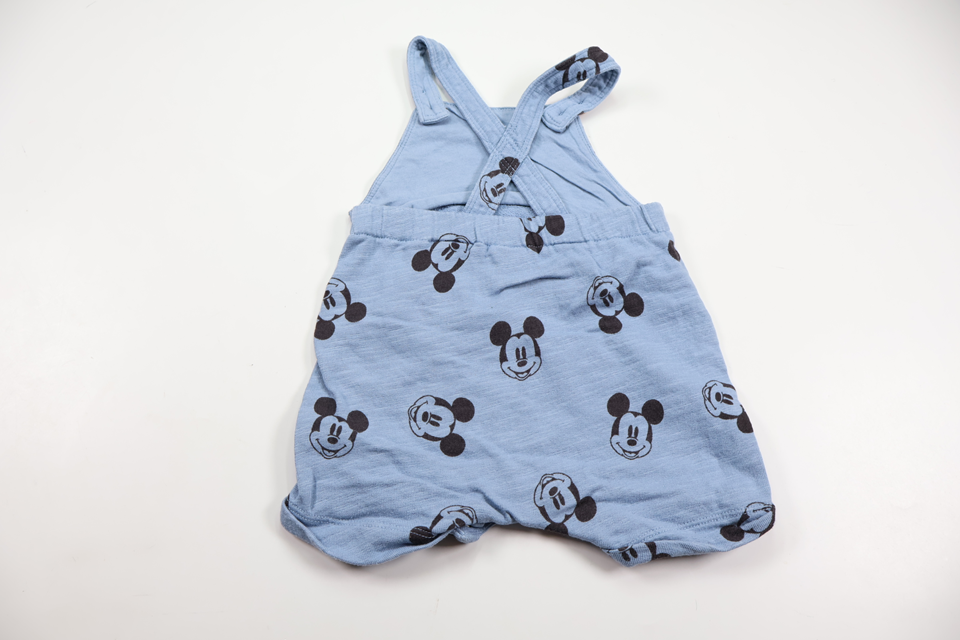 Hängselshorts med Musse Pigg från H&M - Storlek 62 - Blå