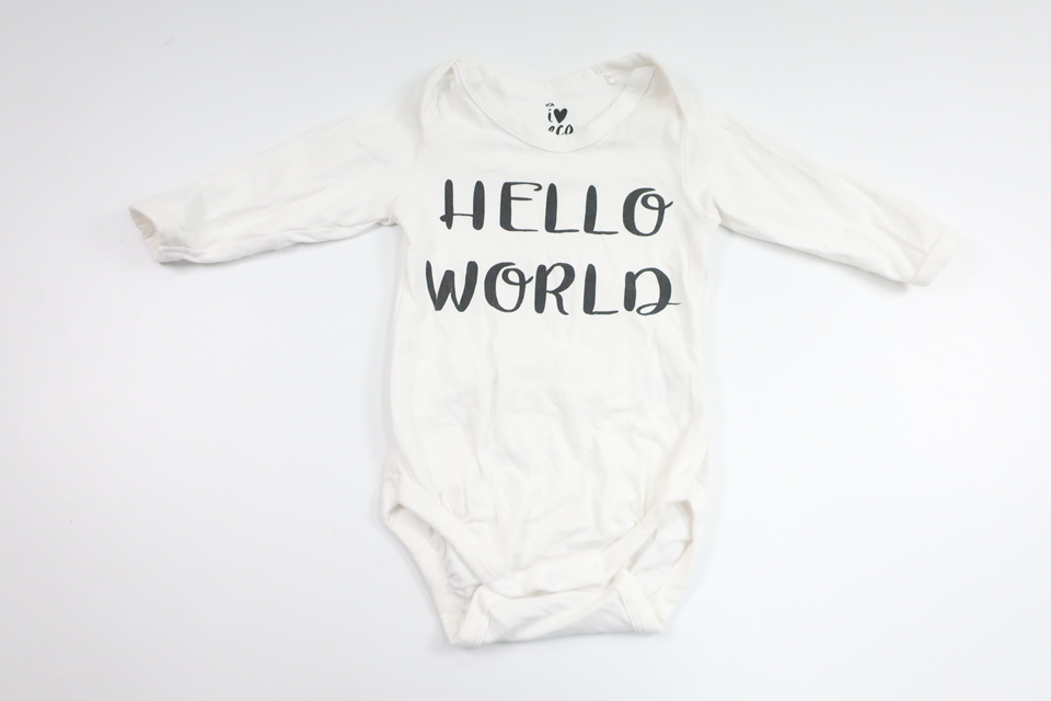 Bodysuit fra ICA I Love Eco - Størrelse 62 - Hvid