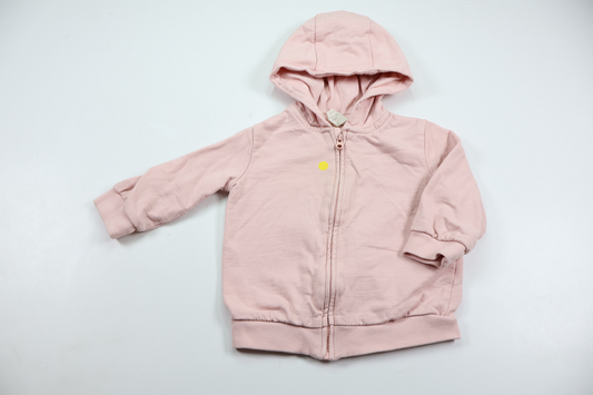Hættejakke fra H&M - Størrelse 74 - Lyserød