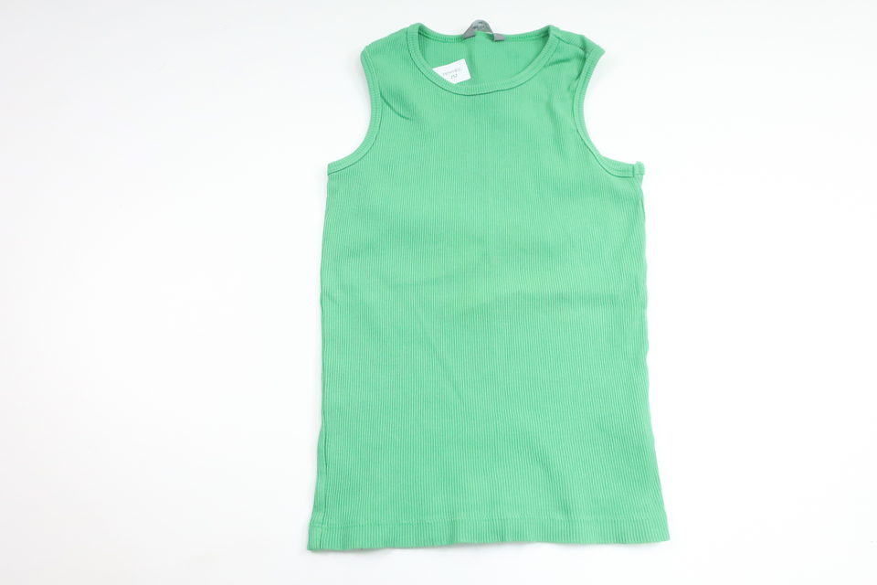Ribbet tanktop fra Lindex - Størrelse 110/116 - Grøn